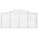 buede gabionkurve 30 stk. 200x30x80/100 cm galvaniseret jern