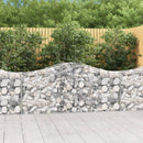 buede gabionkurve 50 stk. 200x30x80/100 cm galvaniseret jern