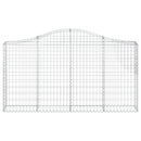 buede gabionkurve 9 stk. 200x30x100/120 cm galvaniseret jern