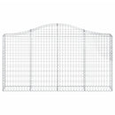 buede gabionkurve 10 stk. 200x30x100/120 cm galvaniseret jern