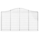 buede gabionkurve 12 stk. 200x30x100/120 cm galvaniseret jern