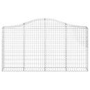 buede gabionkurve 13 stk. 200x30x100/120 cm galvaniseret jern