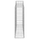 buede gabionkurve 13 stk. 200x30x100/120 cm galvaniseret jern