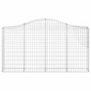 buede gabionkurve 18 stk. 200x30x100/120 cm galvaniseret jern