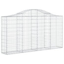 buede gabionkurve 20 stk. 200x30x100/120 cm galvaniseret jern
