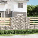 buede gabionkurve 2 stk. 200x30x160/180 cm galvaniseret jern