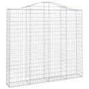 buede gabionkurve 5 stk. 200x30x180/200 cm galvaniseret jern