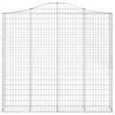 buede gabionkurve 5 stk. 200x30x180/200 cm galvaniseret jern