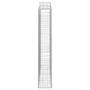 buede gabionkurve 6 stk. 200x30x180/200 cm galvaniseret jern