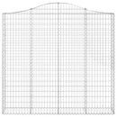 buede gabionkurve 7 stk. 200x30x180/200 cm galvaniseret jern