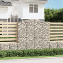 buede gabionkurve 3 stk. 200x30x200/220 cm galvaniseret jern