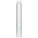 buede gabionkurve 4 stk. 200x30x200/220 cm galvaniseret jern