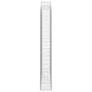 buede gabionkurve 3 stk. 200x30x220/240 cm galvaniseret jern
