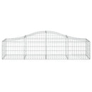 buede gabionkurve 5 stk. 200x50x40/60 cm galvaniseret jern