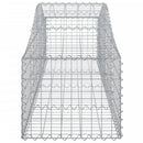buede gabionkurve 5 stk. 200x50x40/60 cm galvaniseret jern