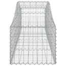 buede gabionkurve 7 stk. 200x50x40/60 cm galvaniseret jern