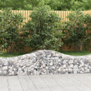 buede gabionkurve 10 stk. 200x50x40/60 cm galvaniseret jern