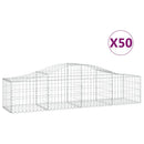 buede gabionkurve 50 stk. 200x50x40/60 cm galvaniseret jern