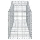buede gabionkurve 2 stk. 200x50x60/80 cm galvaniseret jern