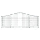 buede gabionkurve 11 stk. 200x50x60/80 cm galvaniseret jern