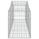 buede gabionkurve 18 stk. 200x50x60/80 cm galvaniseret jern