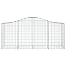 buede gabionkurve 3 stk. 200x50x80/100 cm galvaniseret jern