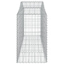 buede gabionkurve 20 stk. 200x50x80/100 cm galvaniseret jern