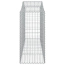 buede gabionkurve 7 stk. 200x50x100/120 cm galvaniseret jern