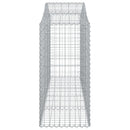 buede gabionkurve 11 stk. 200x50x100/120 cm galvaniseret jern