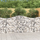 buede gabionkurve 15 stk. 200x50x100/120 cm galvaniseret jern