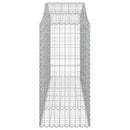 buede gabionkurve 18 stk. 200x50x100/120 cm galvaniseret jern