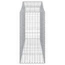 buede gabionkurve 5 stk. 200x50x120/140 cm galvaniseret jern