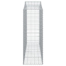 buede gabionkurve 9 stk. 200x50x140/160 cm galvaniseret jern