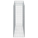 buede gabionkurve 12 stk. 200x50x140/160 cm galvaniseret jern