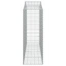 buede gabionkurve 20 stk. 200x50x140/160 cm galvaniseret jern