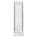 buede gabionkurve 3 stk. 200x50x160/180 cm galvaniseret jern