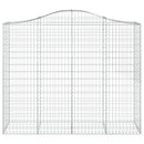 buede gabionkurve 10 stk. 200x50x160/180 cm galvaniseret jern
