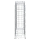 buede gabionkurve 13 stk. 200x50x160/180 cm galvaniseret jern