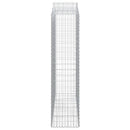 buede gabionkurve 3 stk. 200x50x200/220 cm galvaniseret jern