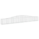 buede gabionkurve 3 stk. 400x30x40/60 cm galvaniseret jern