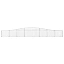 buede gabionkurve 3 stk. 400x30x40/60 cm galvaniseret jern