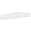 buede gabionkurve 4 stk. 400x30x40/60 cm galvaniseret jern