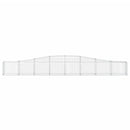 buede gabionkurve 4 stk. 400x30x40/60 cm galvaniseret jern