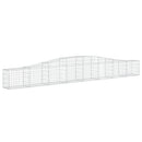 buede gabionkurve 5 stk. 400x30x40/60 cm galvaniseret jern