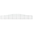 buede gabionkurve 6 stk. 400x30x40/60 cm galvaniseret jern