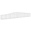 buede gabionkurve 7 stk. 400x30x40/60 cm galvaniseret jern