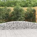 buede gabionkurve 8 stk. 400x30x40/60 cm galvaniseret jern