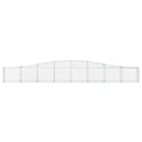 buede gabionkurve 10 stk. 400x30x40/60 cm galvaniseret jern