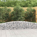 buede gabionkurve 10 stk. 400x30x40/60 cm galvaniseret jern