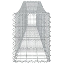 buede gabionkurve 25 stk. 400x30x40/60 cm galvaniseret jern
